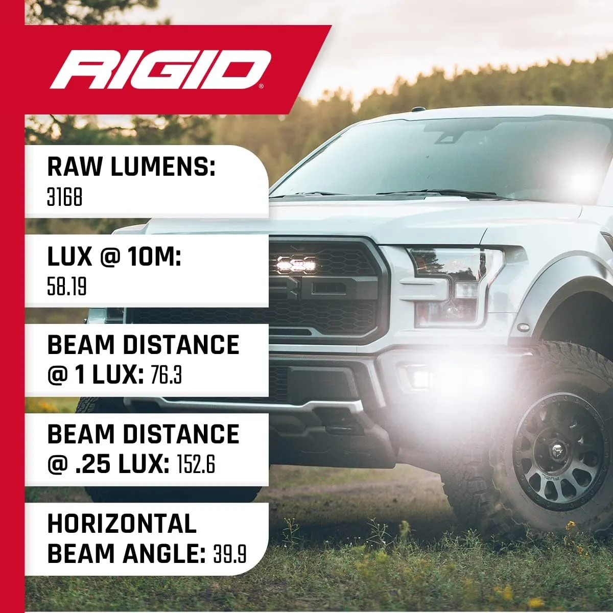RIGID Industries D-Series PRO Hybrid-Flood LED - Pair - Black