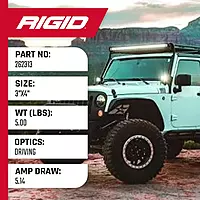 RIGID Industries D-SS Series PRO Driving Surface Mount - Pair - Black