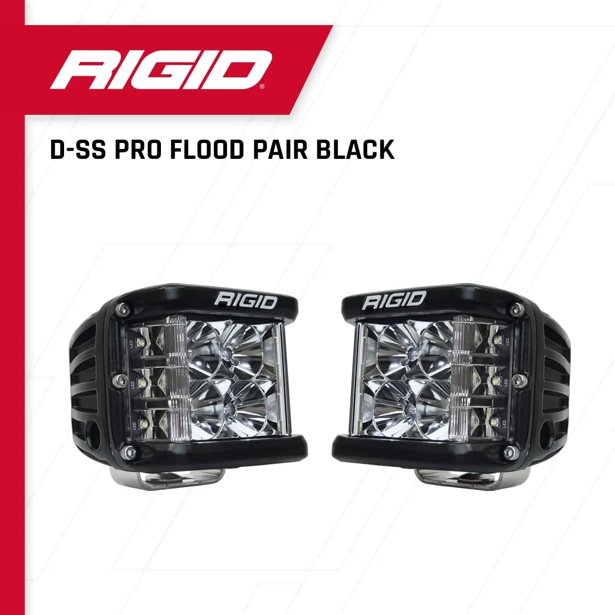 RIGID Industries D-SS Series PRO Flood LED Surface Mount - Pair - Black