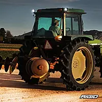 RIGID INDUSTRIES D-XL Series, 4", Amber, Light Cover; Universal, 1 Pack