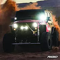 RIGID INDUSTRIES D-XL Series, 4", Amber, Light Cover; Universal, 1 Pack