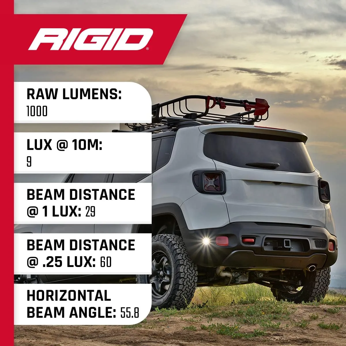 RIGID INDUSTRIES Ignite Backup Kit Black Flood Flush Mount: Mounting Accessories For Offroad Use