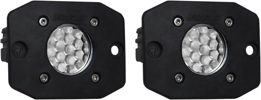 RIGID INDUSTRIES Ignite Backup Kit Black Flood Flush Mount: Mounting Accessories For Offroad Use
