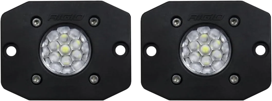 RIGID INDUSTRIES Ignite Backup Kit Black Flood Flush Mount: Mounting Accessories For Offroad Use