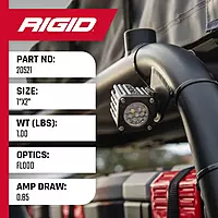 RIGID INDUSTRIES Black Flood Surface Mount (Ignite LED): Mounting Accessories For Offroad Use