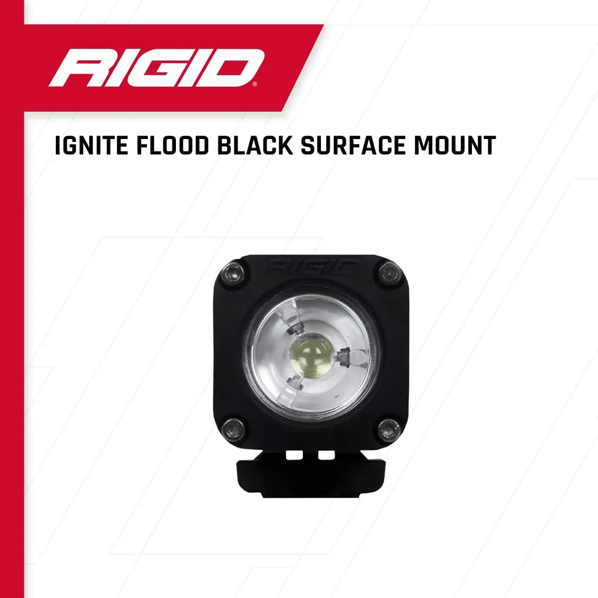 RIGID INDUSTRIES Black Flood Surface Mount (Ignite LED): Mounting Accessories For Offroad Use