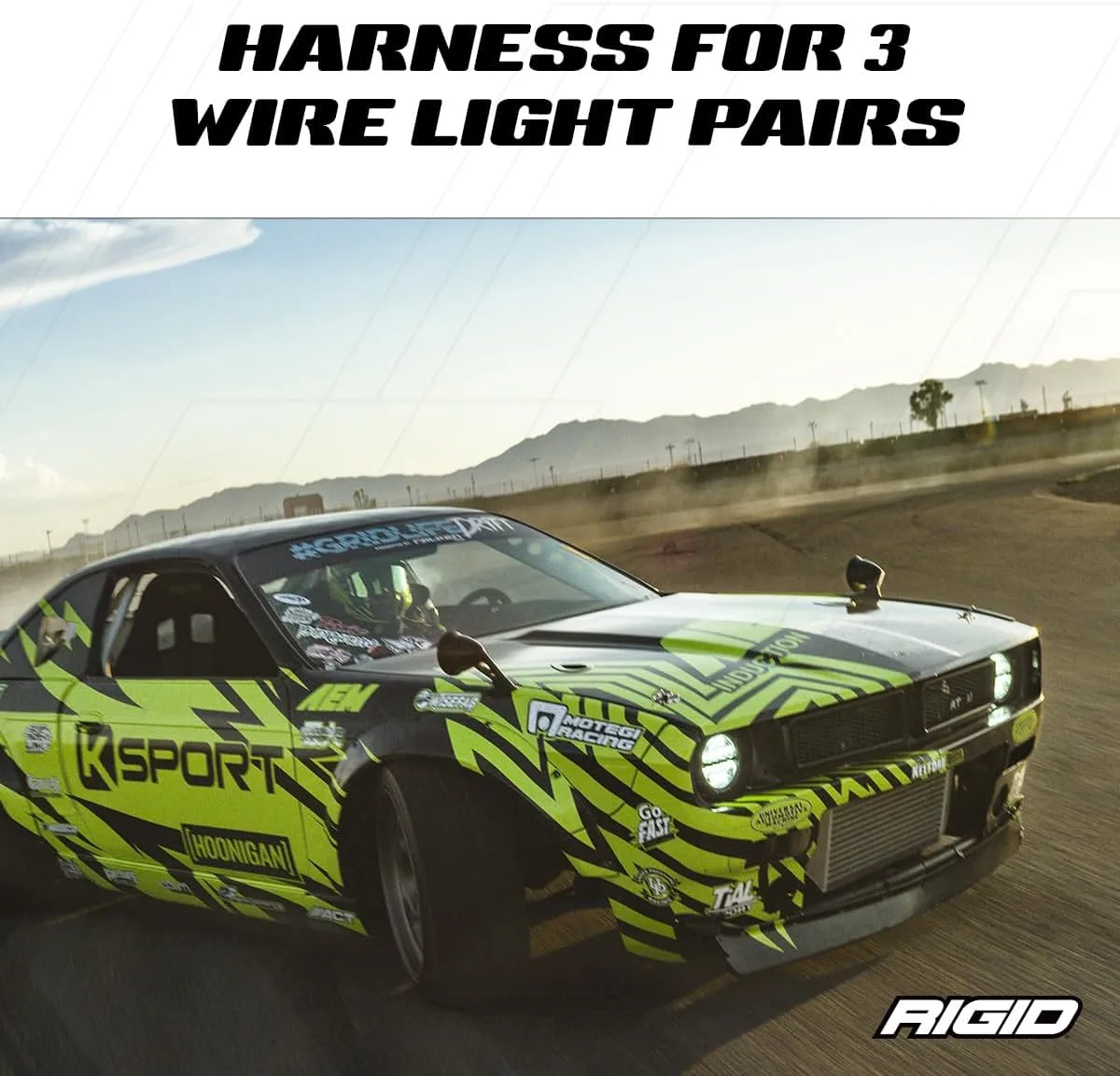 RIGID INDUSTRIES 360-Series 3-Wire Harness (10 Foot)