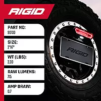 Rigid Industries 90133 Chase Tail Light - Red