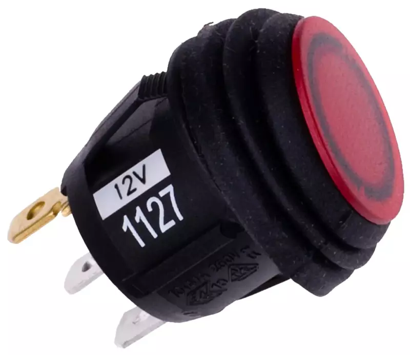 RIGID INDUSTRIES Lighted Rocker Switch, Regular: LED Indicator Light Switch
