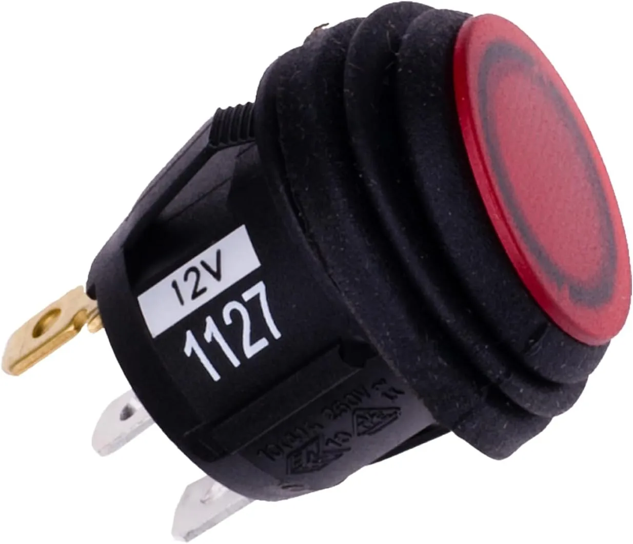RIGID INDUSTRIES Lighted Rocker Switch, Regular: LED Indicator Light Switch