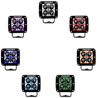 RIGID Industries 202053 Radiance+ Pod RGBW | Pair Multi Color
