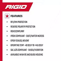 RIGID INDUSTRIES Rock Light Kit 4 Cool White For Night Crawling and Off Road Vehicles