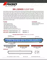 RIGID Industries SR-L Series Marine 20" White LED Lightbar - White Light w/Red Halo