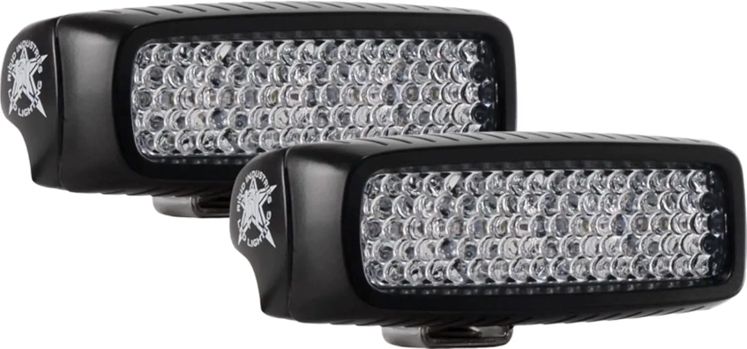 RIGID Industries SR-Q PRO Back Up Light Kit - Surface Mount Diffused - Pair - Black