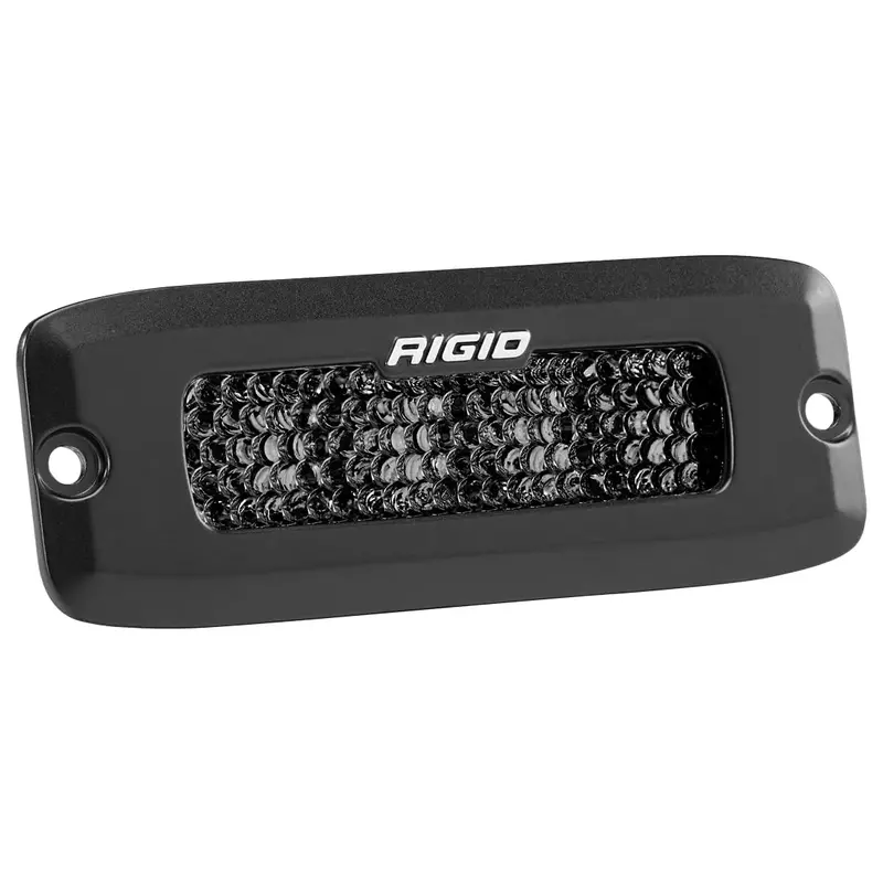 RIGID Industries SR-Q Series PRO Spot Diffused LED - Flush Mount - Pair - Black