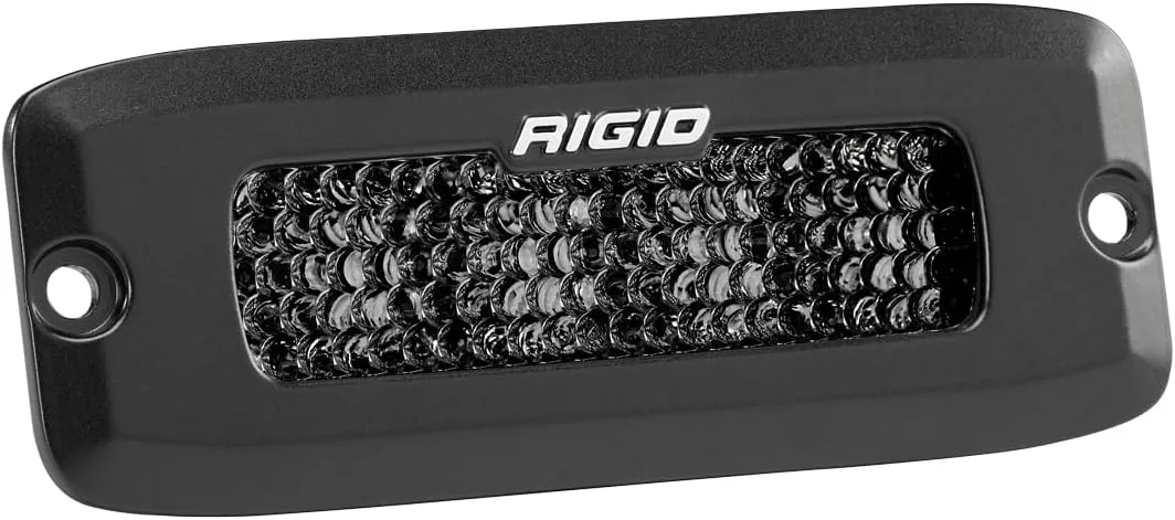 RIGID Industries SR-Q Series PRO Spot Diffused LED - Flush Mount - Pair - Black