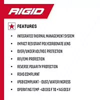 RIGID Industries SR-Q Series PRO Spot Diffused LED - Flush Mount - Pair - Black