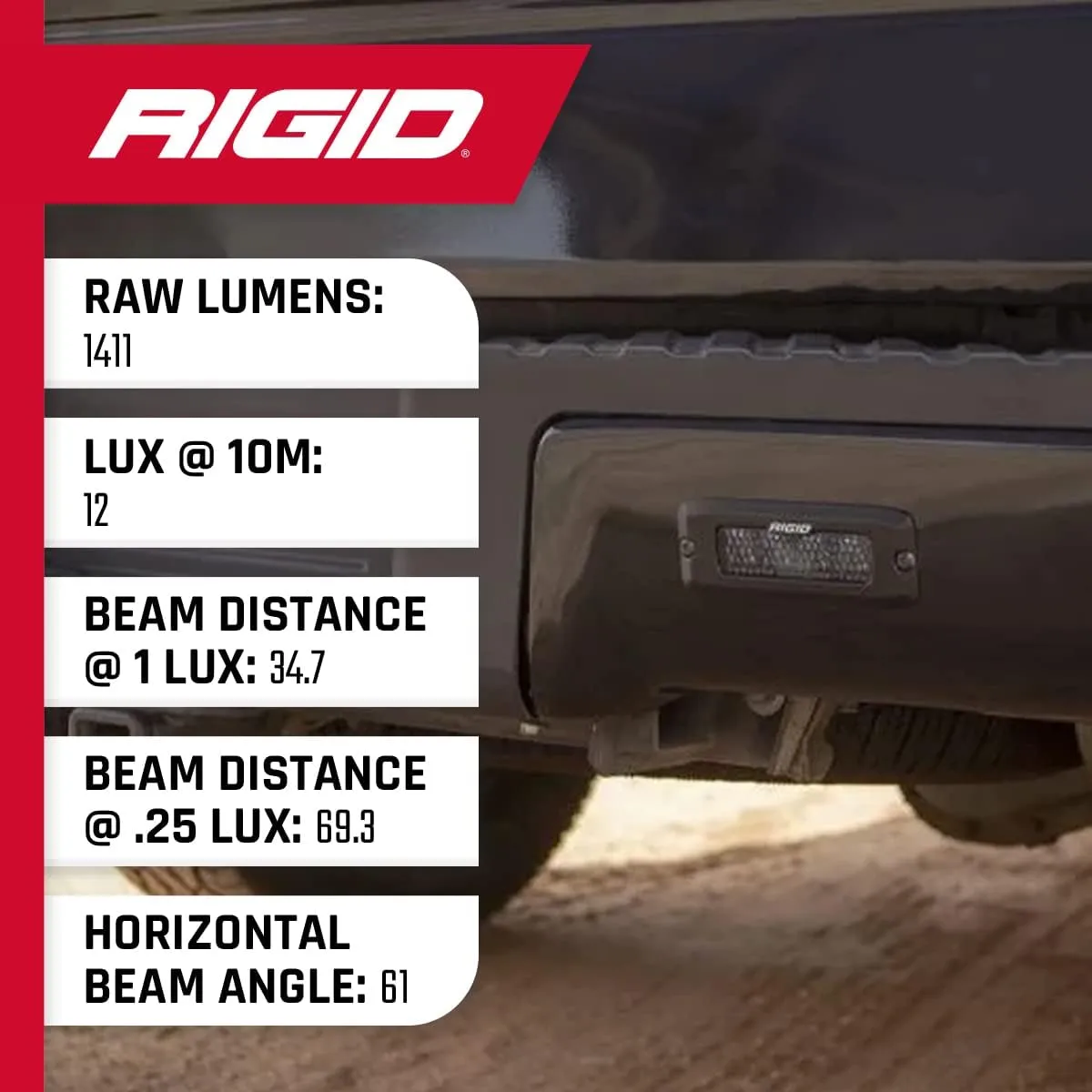 RIGID Industries SR-Q Series PRO Spot Diffused LED - Flush Mount - Pair - Black