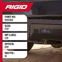 RIGID Industries SR-Q Series PRO Spot Diffused LED - Flush Mount - Pair - Black