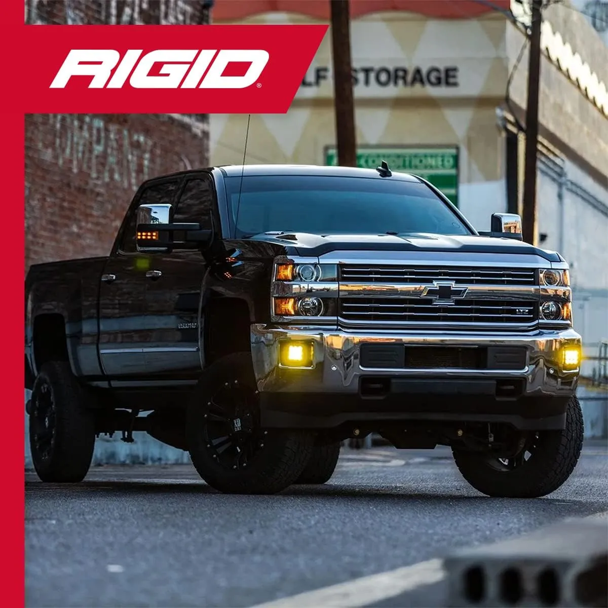 RIGID INDUSTRIES SR-Series DOT/SAE J583 6 Inch Selective Yellow LED Fog Light Pair For Auto