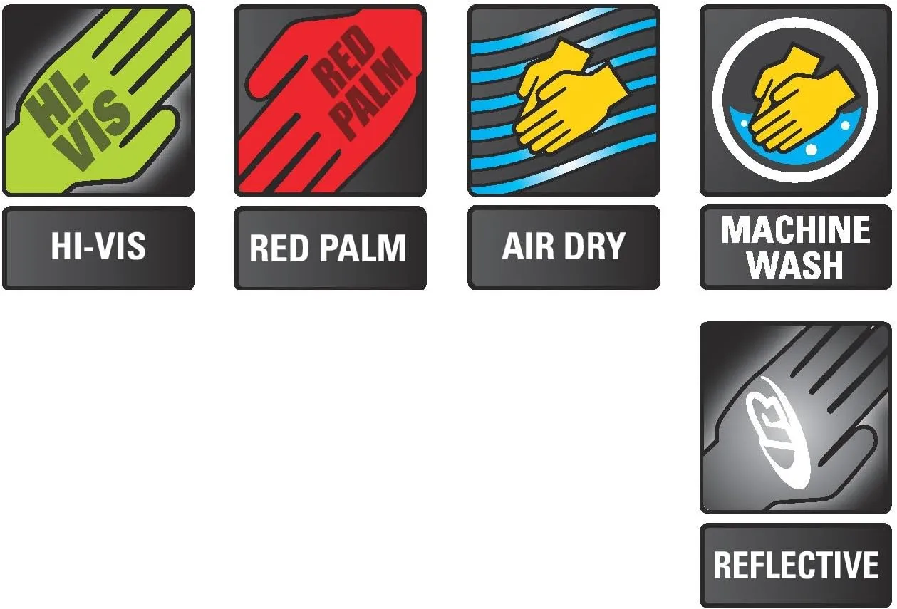 RINGERS R-138 Turbo Plus HiVis Mechanics Gloves