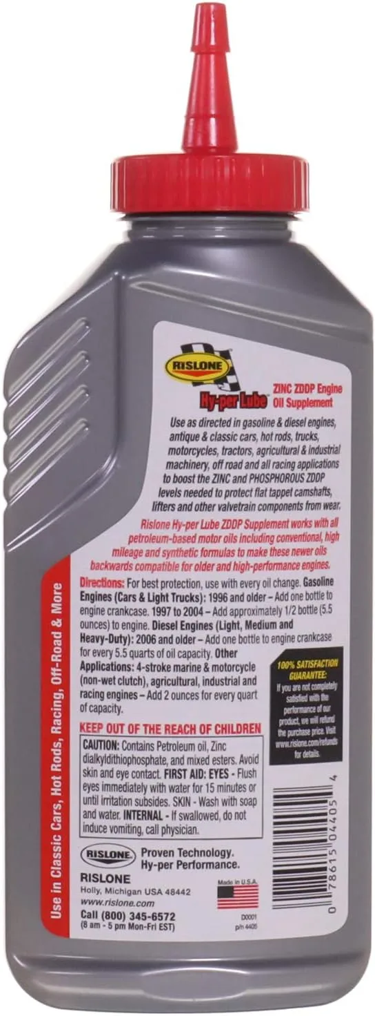Rislone 4405 Engine Oil Supplement Concentrate with Zinc Treatment - 11 oz