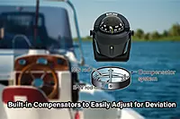 Ritchie B-51 Explorer Compass - Bracket Mount - Black