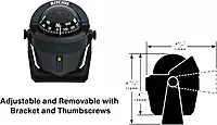 Ritchie B-51 Explorer Compass - Bracket Mount - Black