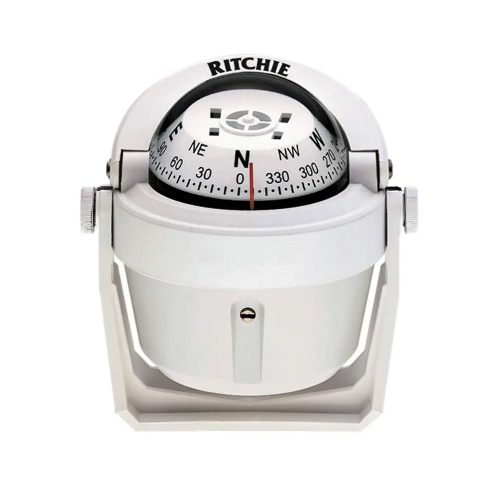 Ritchie B-51W Explorer Compass - Bracket Mount - White
