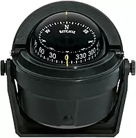 Ritchie Navigation B-81 Voyager Bracket Mount Combi-Dial Compass, Black, 3"