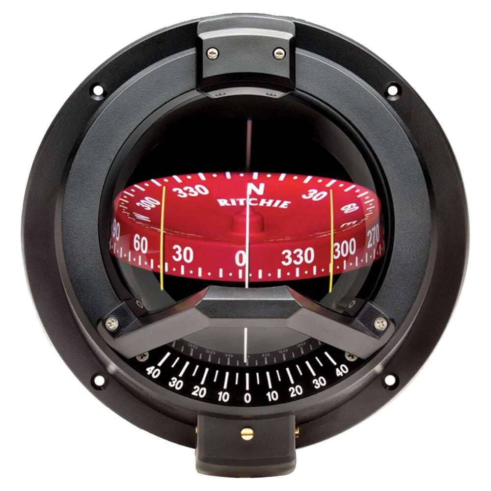 Ritchie BN-202 Compass Bulkhead 4.5" Combi with Inclinometer - Black