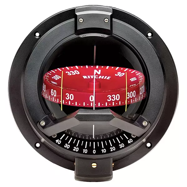 Ritchie BN-202 Compass Bulkhead 4.5" Combi with Inclinometer - Black