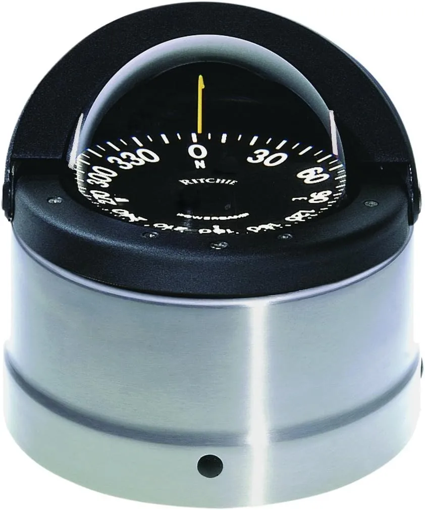 Ritchie DNP-200 Navigator Compass - Binnacle Mount - Polished Stainless Steel/Black