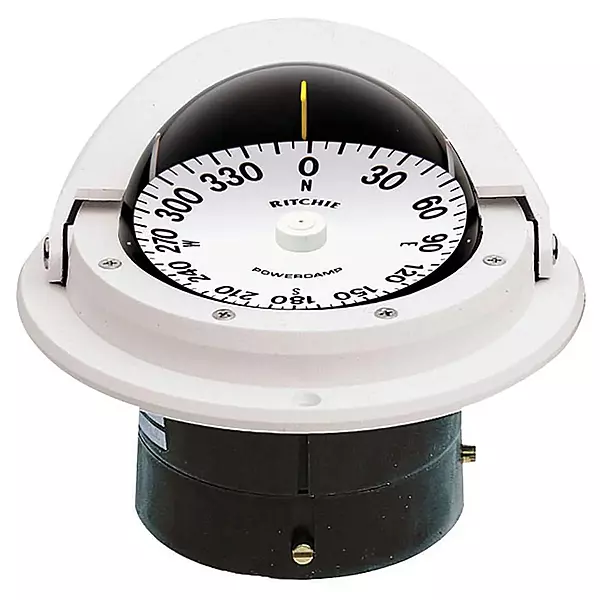 Ritchie F-82W Voyager Compass - Flush Mount - White, 3-Inch