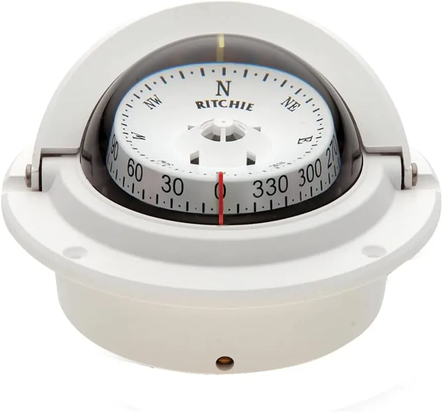 Ritchie F-83W Voyager Compass Flush Mount 3" Combi White