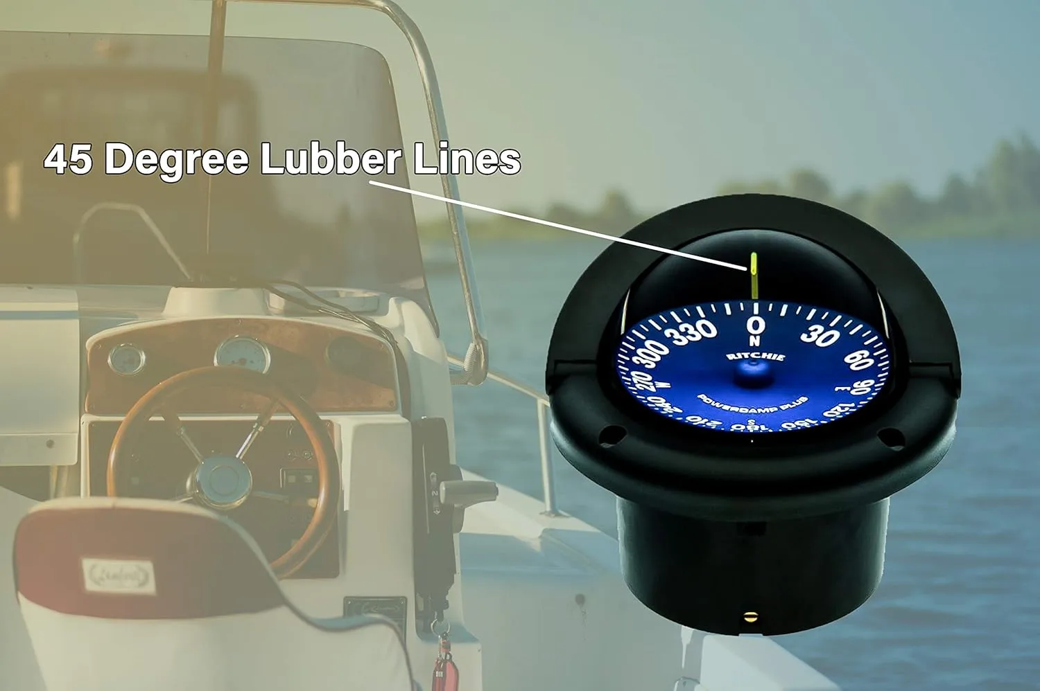RITCHIE Marine Compass with Built-In Illumination and Compensators