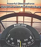 S-53 Ritchie Navigation Explorer Compass 2 3/4-Inch Dial with Surface Mount, Black