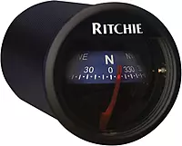 Ritchie Navigation X-23BU RitchieSport Compass - Dash Mount, Black with Blue Dial