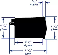 Ritchie Navigation X-23BU RitchieSport Compass - Dash Mount, Black with Blue Dial