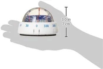 Ritchie Navigation XP-98W X-Port Tactician Surface Mount Compass, White with Blue Dial