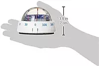 Ritchie Navigation XP-98W X-Port Tactician Surface Mount Compass, White with Blue Dial