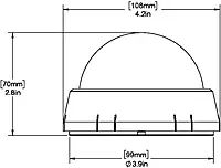 Kayaker Compass Ritchie XP-99, Kayaker Surface Mount Compass, 2.75-inch Dial,Black