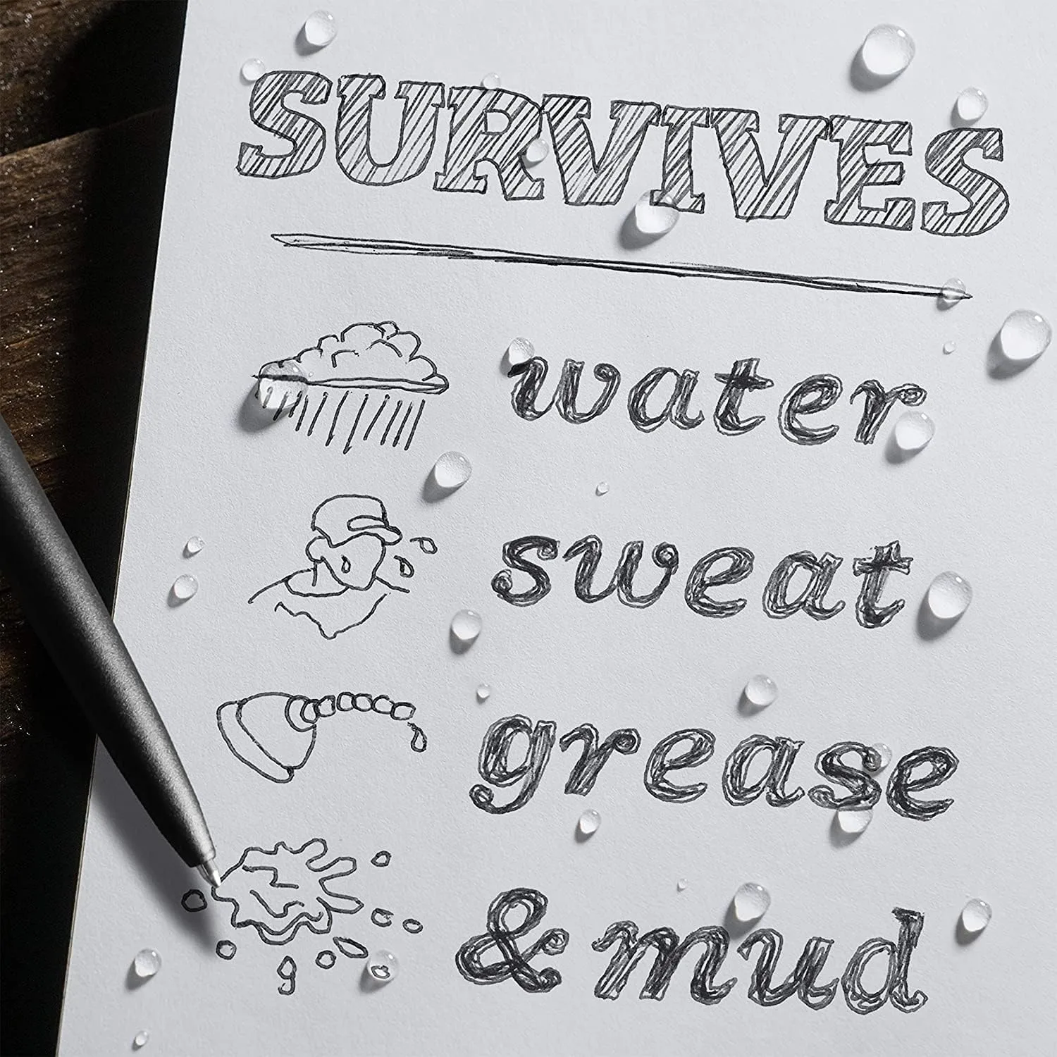 Rite in the Rain Weatherproof Top-Spiral Notebook Kit with CORDURA Cover and All-Weather Pen