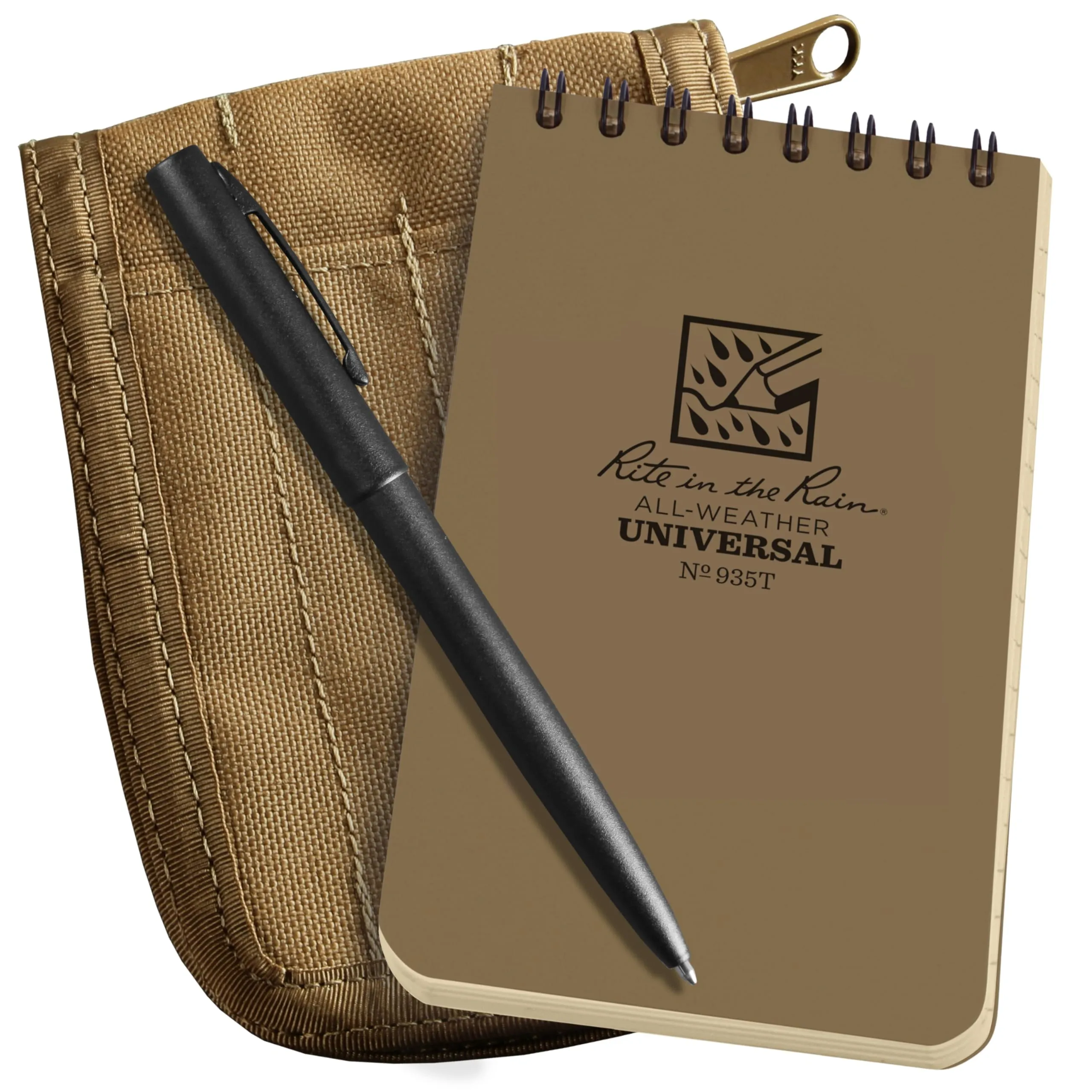 Rite in the Rain Weatherproof Top-Spiral Notebook Kit with CORDURA Cover and All-Weather Pen