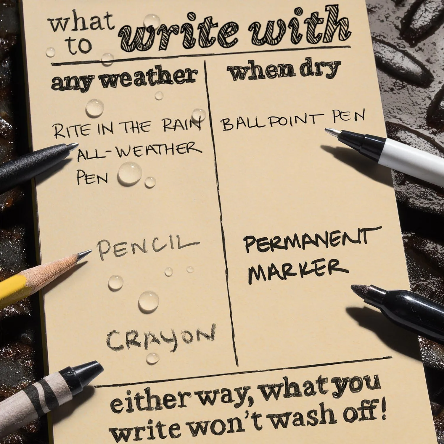 Rite in the Rain Weatherproof Top-Spiral Notebook Kit with CORDURA Cover and All-Weather Pen