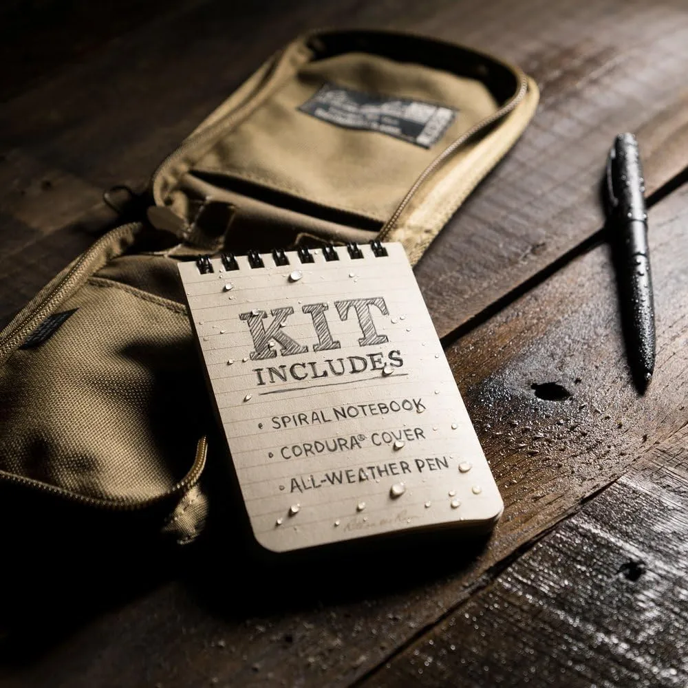 Rite in the Rain Weatherproof Top-Spiral Notebook Kit with CORDURA Cover and All-Weather Pen