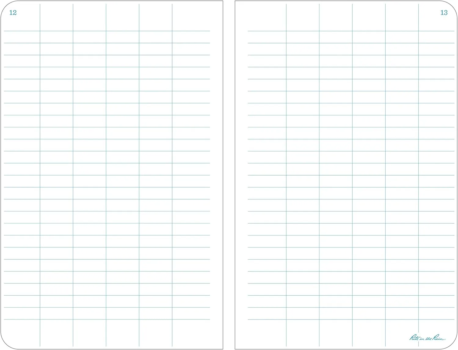 RITE IN THE RAIN Weatherproof Hard Cover Notebook, 4.75" x 7.5"