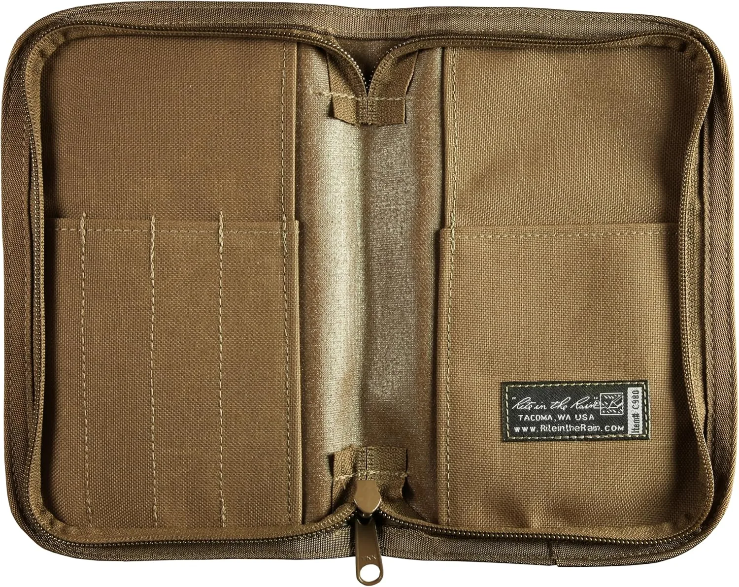 Rite in the Rain Weatherproof Cordura Fabric Notebook Cover, 5.5" x 8.5", Tan Cover (No. C980)
