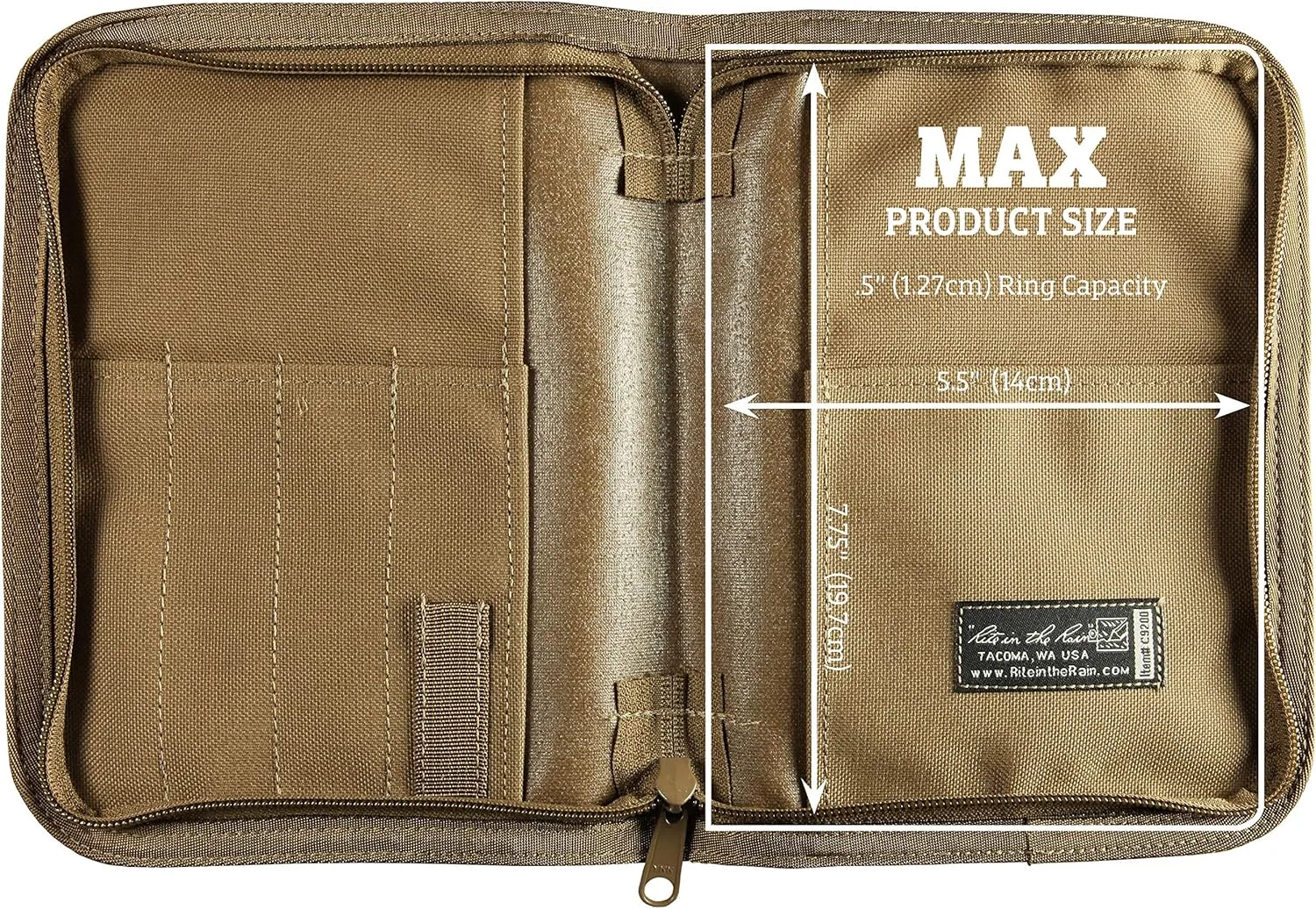 RITE IN THE RAIN Weatherproof CORDURA Fabric 1/2" Ring Binder Cover