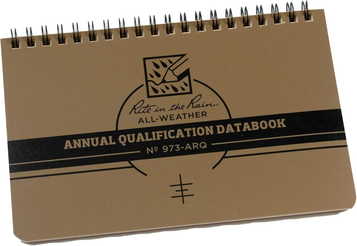Rite in the Rain Weatherproof Marine Qualification Reference Book, 7" x 4.625", Khaki Cover (No. 973-ARQ)